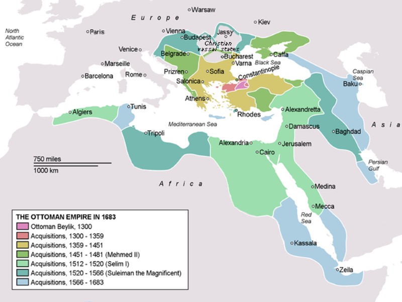 4. Османская империя 1453 – взятие Константинополя турками – завершение формирования Османской империи (Порты)